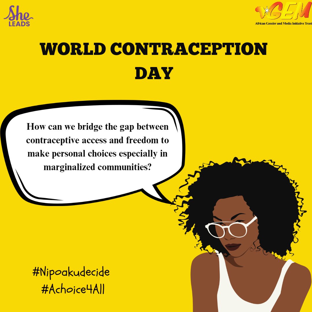 How can we bridge the gap between contraceptives access and freedom to make personal choices especially in marginalized communities? 

<a href="/tdhnl_africa/">TdH-NL Africa 🧡</a> 
<a href="/KenyaChildren/">Kenya Alliance for Advancement of Children (KAACR)</a> 
<a href="/PlanKenya/">Plan International Kenya</a> 
<a href="/CREAWKenya/">CREAW Kenya</a> 
<a href="/WanguKanjaF/">Wangu Kanja Foundation</a> 
<a href="/SSVKenya/">Survivors of Sexual Violence in Kenya</a> 
<a href="/FemPowerConnect/">FemPower Connect</a> 
<a href="/sautisalama/">Sauti Salama</a>

#Nipoakudecide 
#Achoice4All