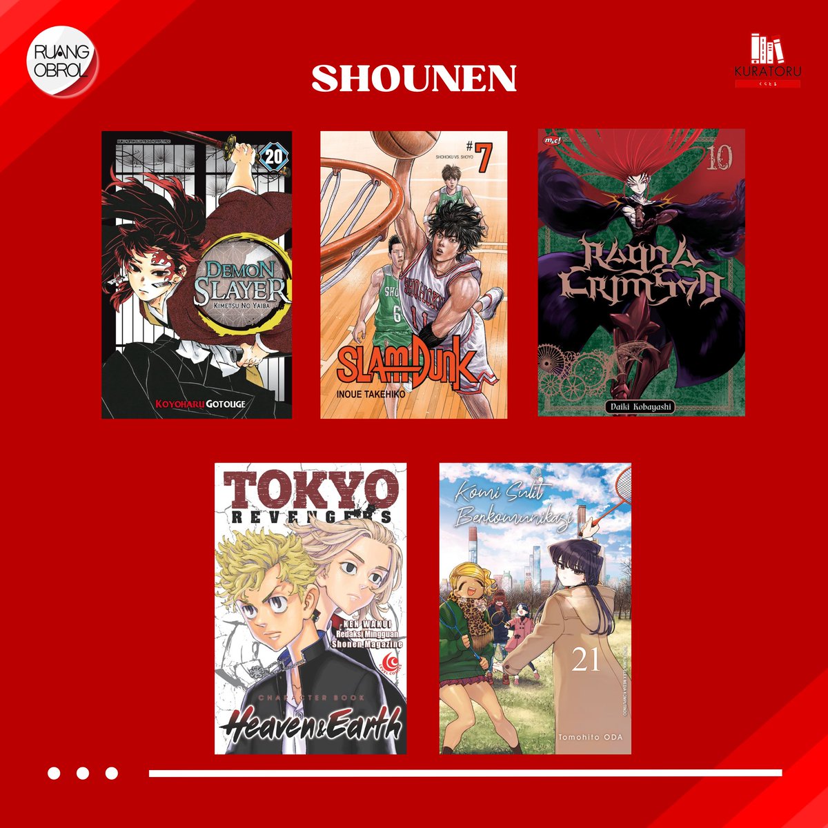 ruang_obrol's tweet photo. Rencana jadwal terbit komik untuk tanggal 2 Oktober 2024. Jadwal bisa berubah sewaktu-waktu ✨
#komikbaru #komikelexmedia #komikmnc #elexmediakomputindo #mncgramedia #komikindonesia #mangaindonesia #jadwalterbit #RuangObrol https://t.co/PpIprdDTnF