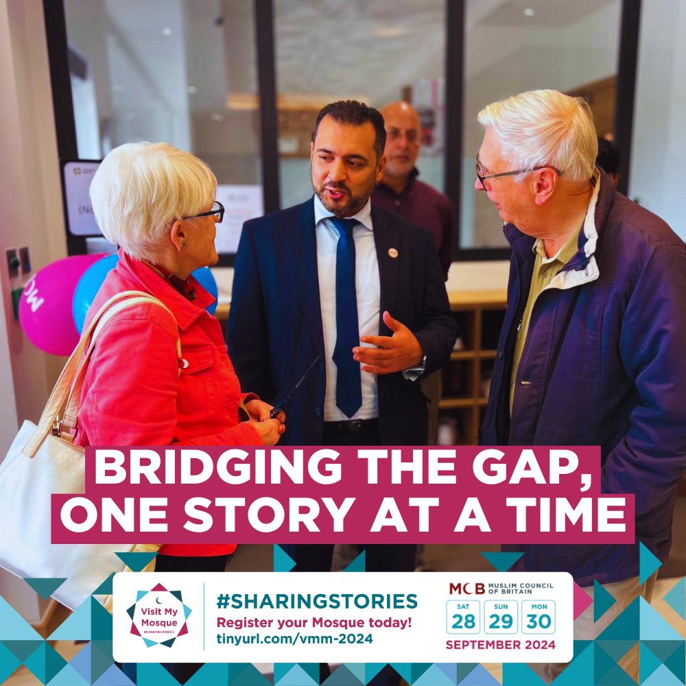 MuslimCouncil's tweet photo. 🕌 Visit My Mosque is this weekend! ​

☕️ Join us for tea, talks and tours at your local mosque ​
​
📍Find your local participating mosque with our easy Mosque Finder tool: 
 https://t.co/ueRtBA2Ga2

🤔 Not sure what to do, what to say or what to wear? Check our FAQs here: 
 https://t.co/dd9bEVbhtS

#VisitMyMosque