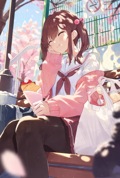 #皆さんのラフと塗った後を見せてくださいオリジナルの絵はこんな感じ、やっぱ色ラフサボっちゃだめだなって 