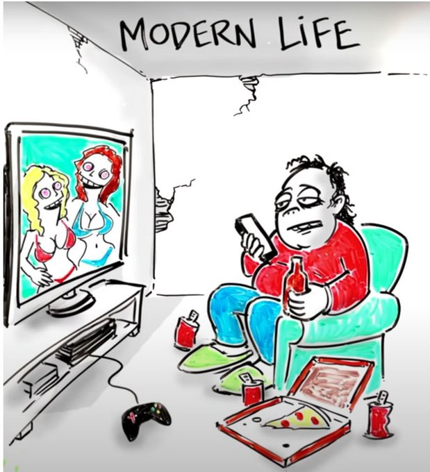 chrisboettcher9's tweet photo. The average man today lacks purpose.

Modern life breeds men who fall victim to cheap dopamine, cheap food, and shallow pleasures.

Here are 7 ways to reject average and take back control of your life: https://t.co/Cp4Qh70ubU