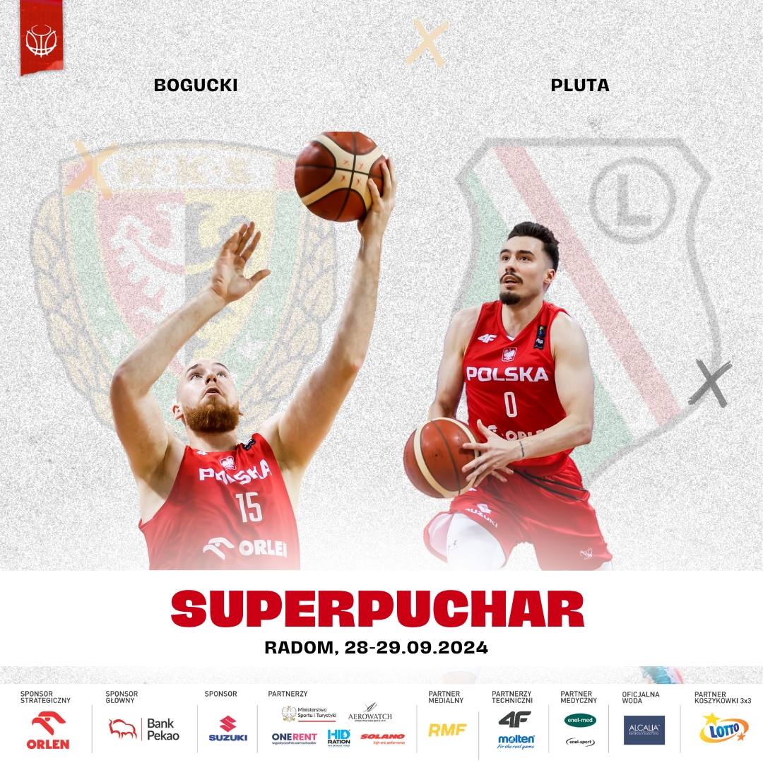 🏀 <a href="/WKS_SlaskBasket/">WKS Śląsk Wrocław - koszykówka</a> oraz <a href="/LegiaKosz/">𝐌𝐈𝐒𝐓𝐑𝐙 𝐏𝐎𝐋𝐒𝐊𝐈🏆</a> też mają reprezentantów🇵🇱 w składach.

Superpuchar w Radomiu już tuż-tuż 💥 A może to Adrian lub Andrzej wzniosą do góry trofeum 🏆❓

<a href="/GrupaORLEN/">ORLEN</a> <a href="/BankPekaoSA/">Bank Pekao S.A.</a> <a href="/PolskaSuzuki/">Suzuki Polska</a>