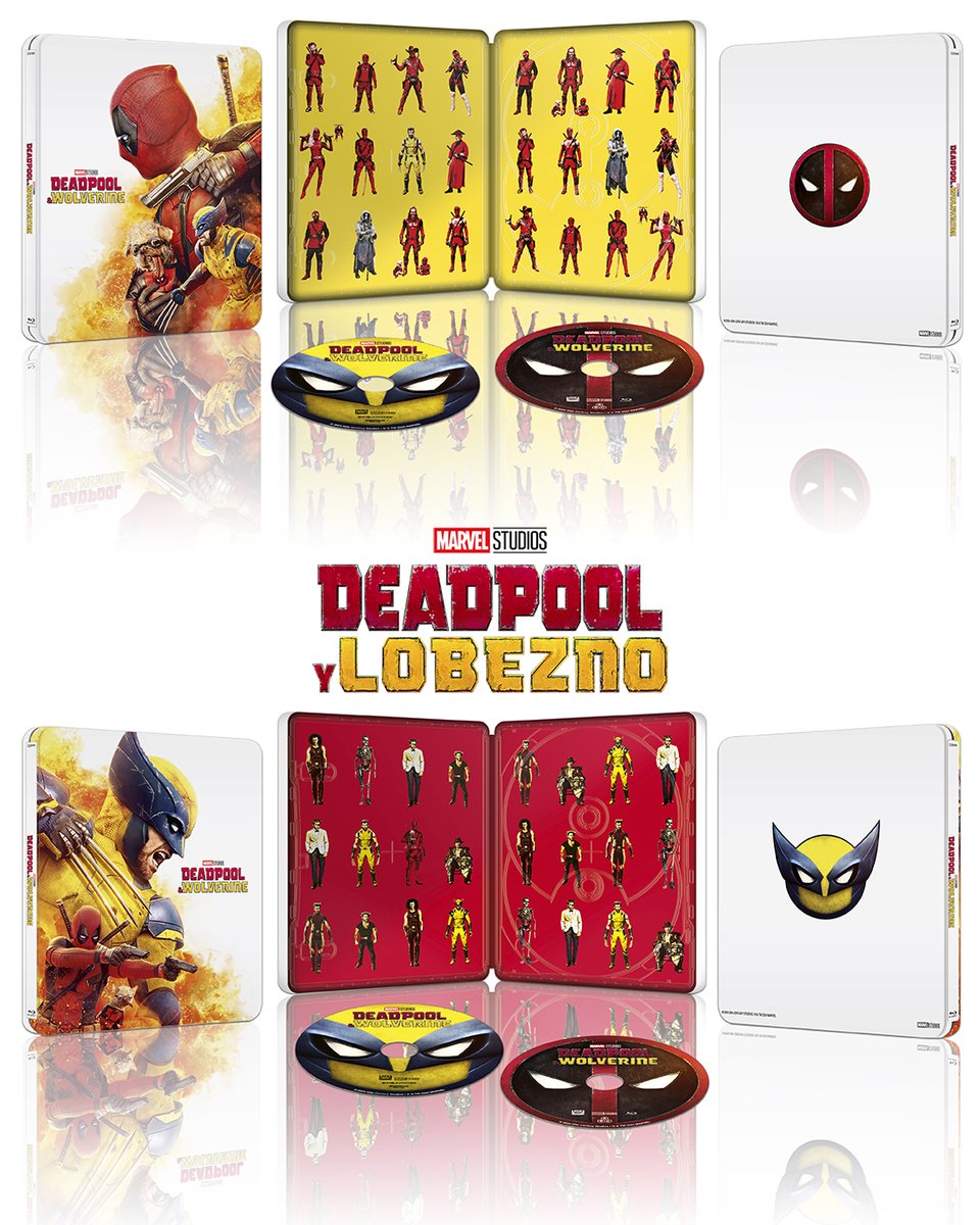 DivisaFilms's tweet photo. Deadpool y Lobezno unen sus fuerzas👊 en la película de superhéroes del año: 

▶️#DeadpoolYLobezno🩸#DeadpoolAndWolverine  

¡Disfrútala en casa con tus colegas, una y otra vez!

👉El 4 de noviembre en 2 ediciones Steelbook™️ y ediciones sencillas📀 4K Ultra HD, Blu-Ray y DVD https://t.co/QxAaBnrQvq