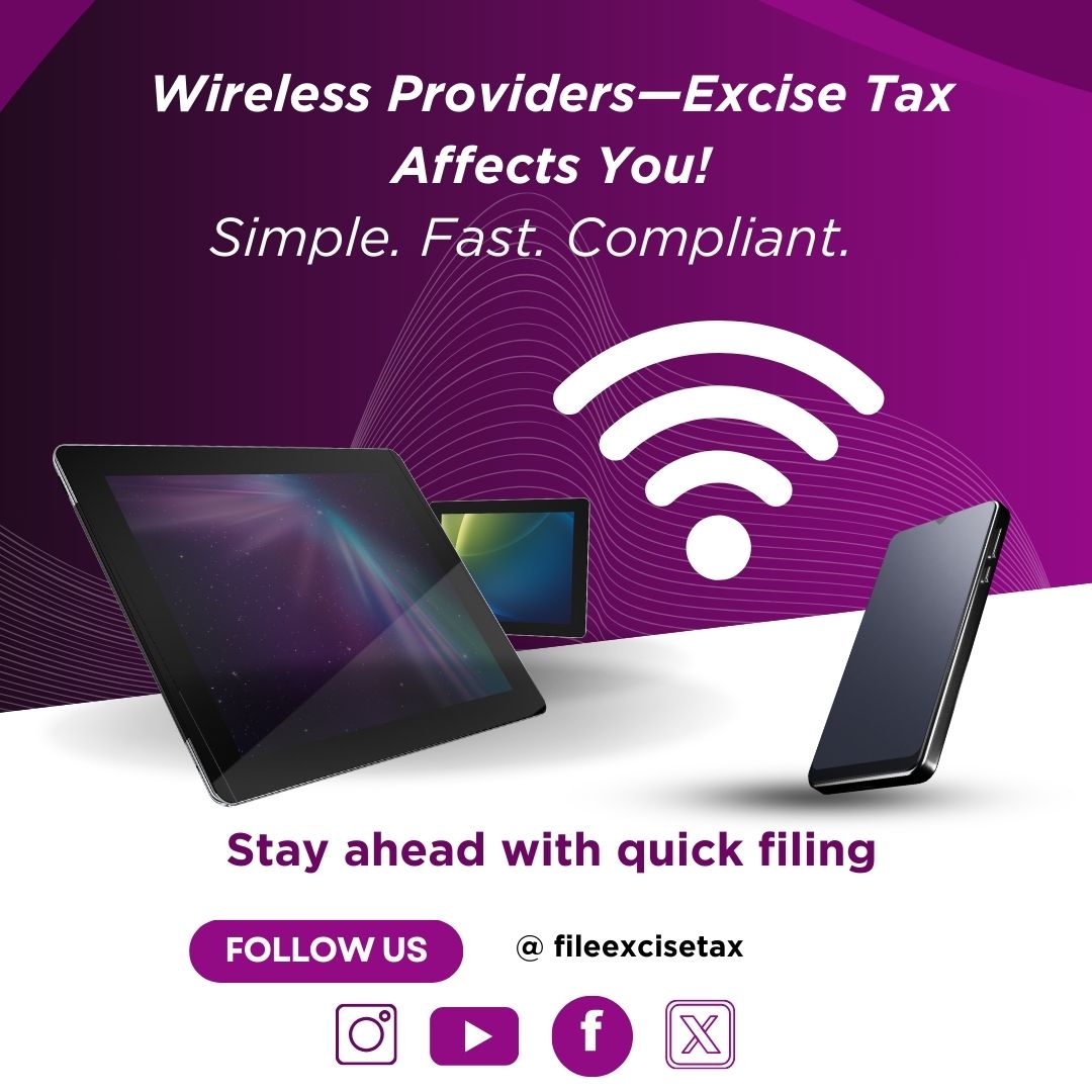 Excisetaxorg's tweet image. Excise Tax for Wireless Carriers—Fast, Simple, Done!#ExciseTax #WirelessCarriers #MobileServiceTax #BusinessTaxCompliance #ApplyNow #ExciseTaxFiling #StayCompliant #TelecomIndustry #WirelessProviders #TaxMadeSimple #ApplyNow #applyinadvance