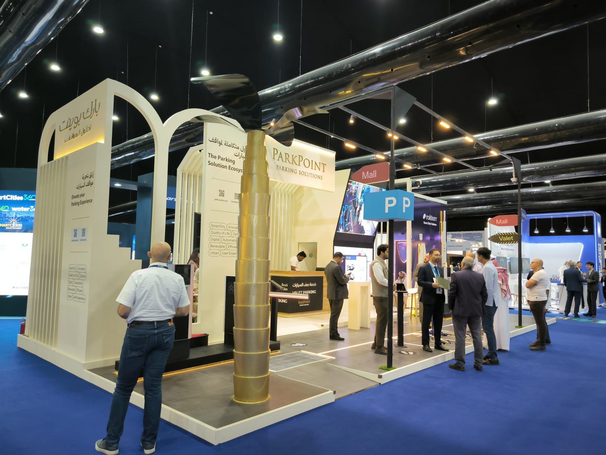 Meypar's tweet photo. Meypar parking control solutions are present these days at the booth of our distributor Park Point and Rokket in the Smart City Saudi, held from 24 to 26 September in the Riyadh International Convention &amp; Exhibition Center. We wish you success! #myparkMEYPAR https://t.co/EBRRtkPgf9