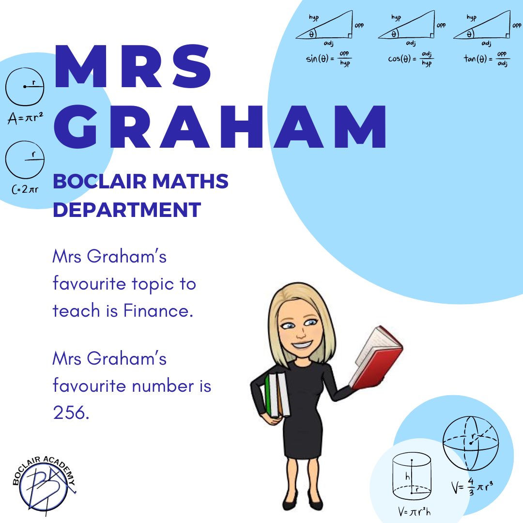 BoclairMaths's tweet photo. Next up we have Mrs Graham!✏️🍎@BoclairAcademy https://t.co/p1RXDO1gMV