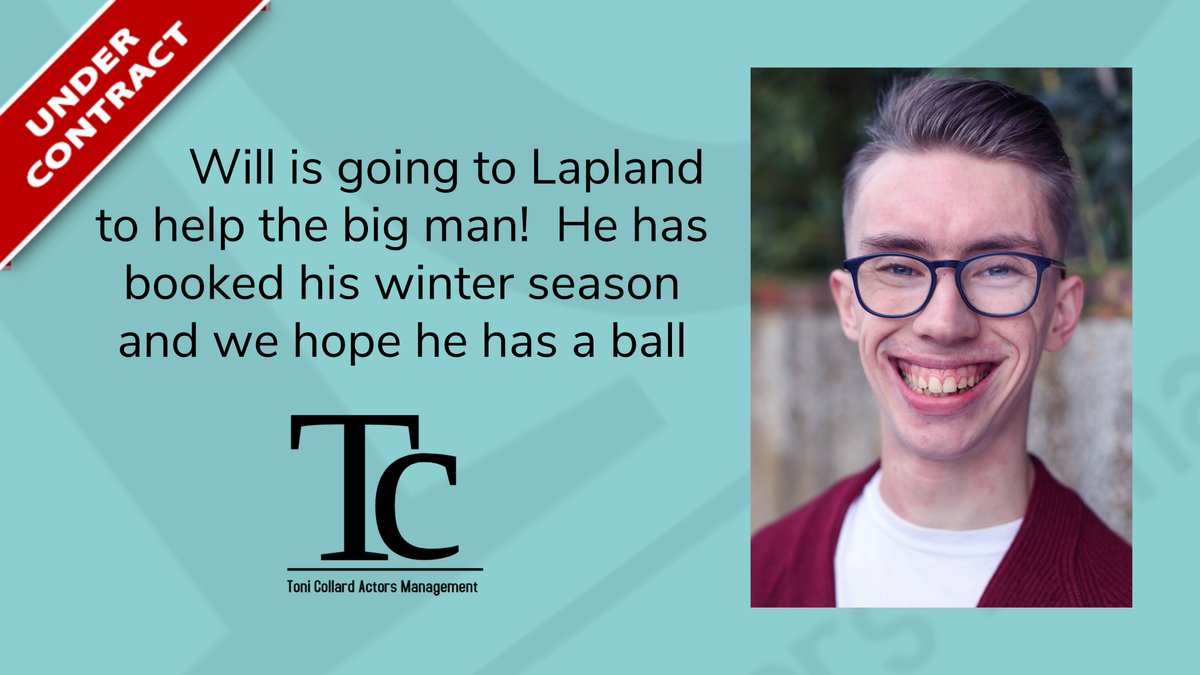 Buzzing for #actor @will_eamer who will be spending the winter helping Santa out!  Have the best time!
app.spotlight.com/2252-4501-6149
tcamanagement.co.uk