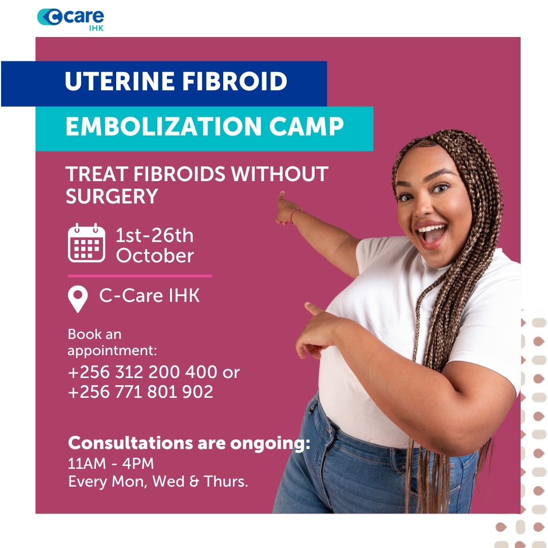 C_Care_Uganda's tweet photo. Uterine Fibroid Embolisation is a safe and effective treatment for fibroids. Say goodbye to painful symptoms and hello to a healthier you!
Book an appointment here; https://t.co/fvr1Y5mpH3
#FibroidRelief #ccare #ccareihk https://t.co/vK5PL4tqtn