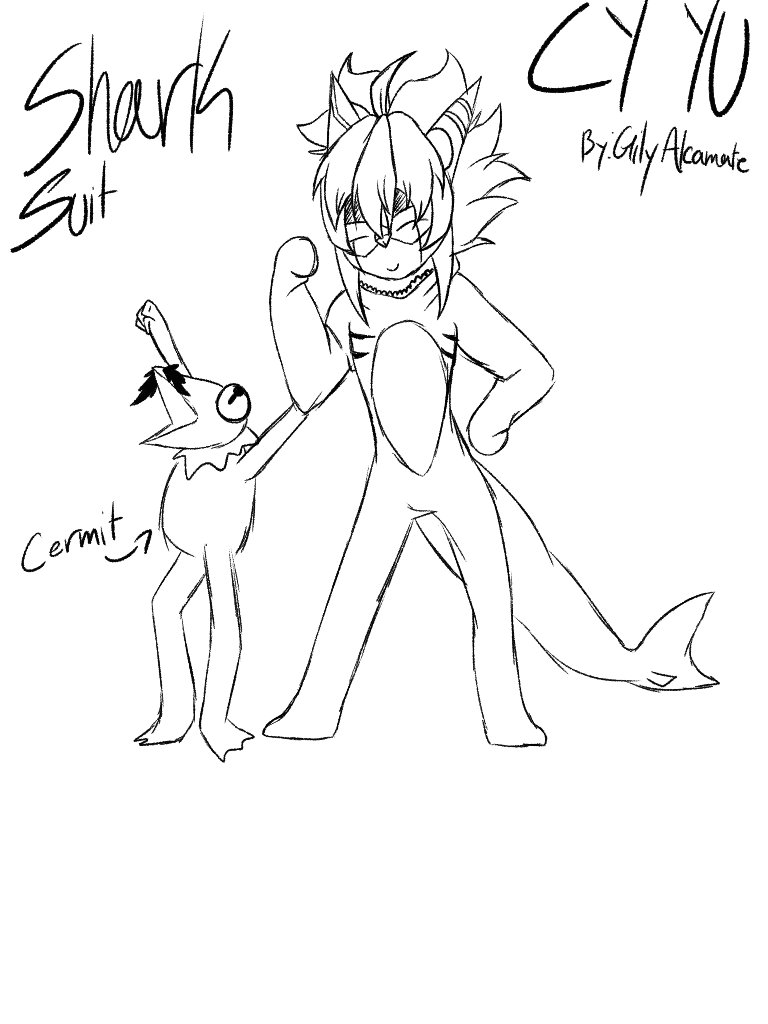 gily_Tvhead's tweet photo. I ain't sure if someone did this already but since @KaggyFilms was part of my adult years XD
I made this piece of something for him LUV YA BUDDIE!!!!!
#fanart #sharksuit2024 #cermit #cyyu #VTubersart https://t.co/GKnRJsivFu