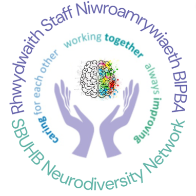 Llongyfarchiadau! Ail enillydd ein 'Gwobr Rhagoriaeth mewn Cydraddoldeb, Amrywiaeth a Pherthyn' yw Rhwydwaith Staff Niwroamrywiaeth - dathlu gwahanol feddyliau. #UBAYCGwobrauStaff2024  <a href="/BaeAbertaweGIG/">Bae Abertawe GIG</a> @MattSBUHB <a href="/SBUHB_Awards/">Swansea Bay UHB Awards</a>