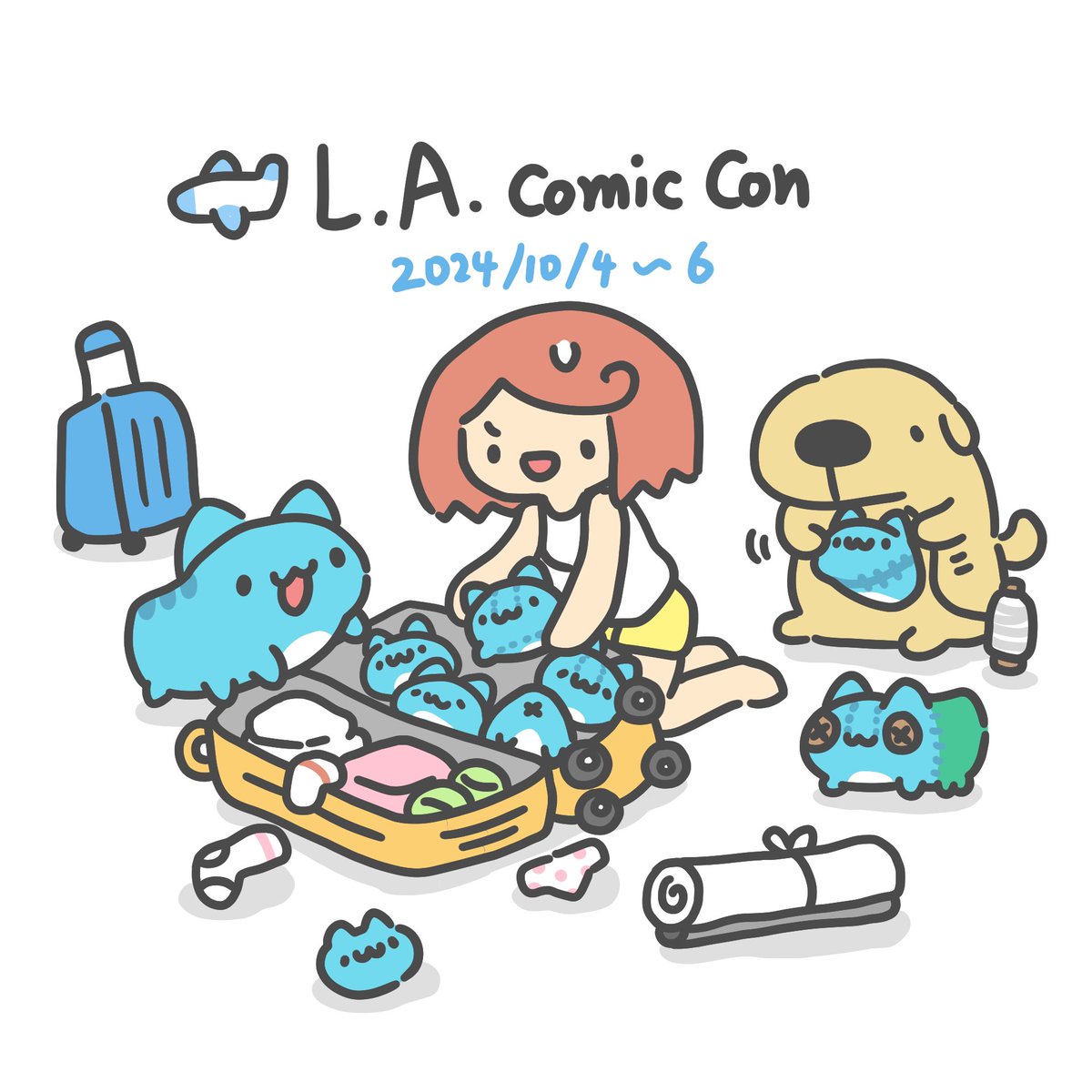 Capoo is going to America!

Capoo will be setting up a booth at this year’s Los Angeles Comic Con!

Although it‘s small, it’s quite cute. You‘re welcome to come and visit!

Los Angeles Comic Con (L.A. Comic Con）

Date:October 4–6, 2024 
10/4: 1:00 PM – 8:00 PM 
10/5: 9:30 AM –