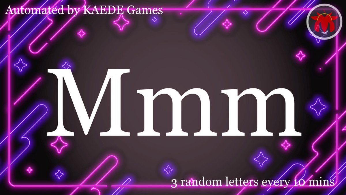 3letter_'s tweet image. M m m