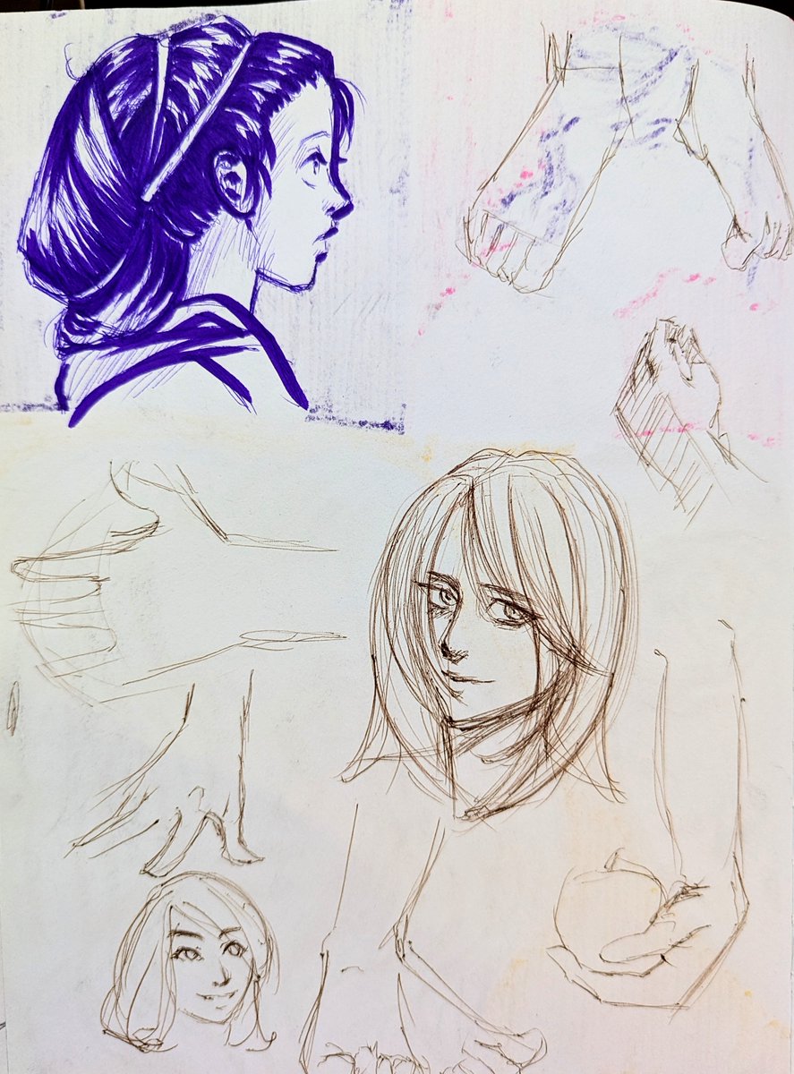 TheSnakeInk's tweet photo. Some stuff from my sketchbook. A bit old now, but I forgot to post it here haha

#art #drawing #sketchbook #pencil #markers #portraits #anime #manga #illustration #artist #originalcharacter #oc #ocdrawing https://t.co/EUbbqp00Fr