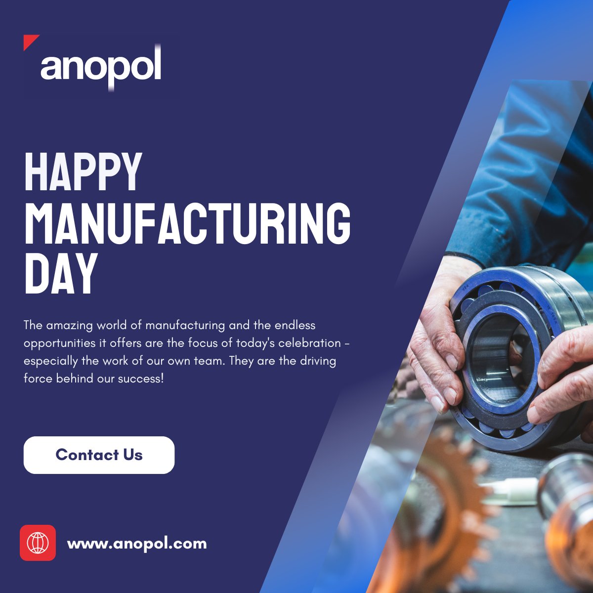 Happy National Manufacturing Day! 🙌

We wish manufacturing and its talented people a bright future! 

#NationalManufacturingDay #Manufacturing #stainlesssteel #ukmfg #anopol #electropolishing