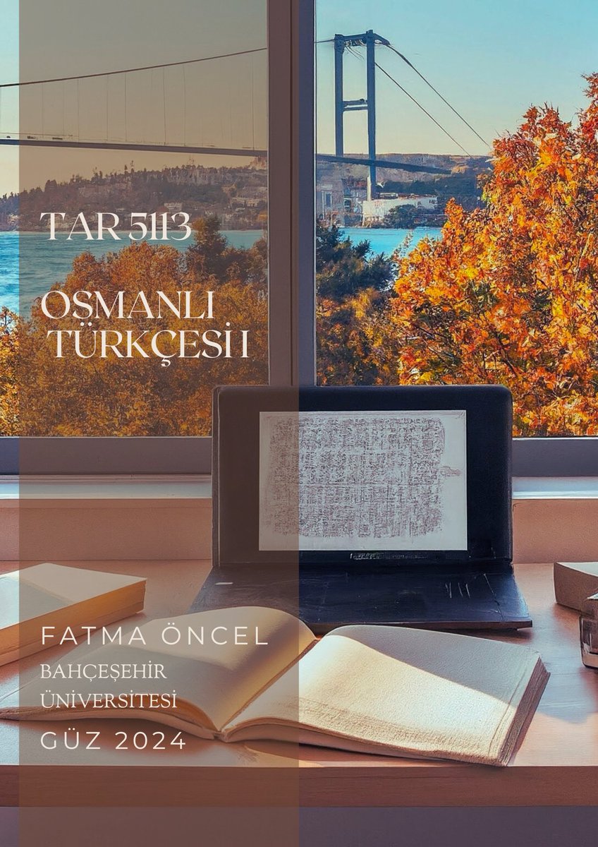 Güz 2024 döneminde Bahçeşehir Üniversitesi <a href="/bau_otam/">BAU OTAM</a>'da vereceğim Osmanlı Türkçesi I dersinde, vakıf hukukuna dair seçtiğim üç tür matbu metnin (Fetâvâ-yı Ali Efendi, Düstur, Cerîde-i İlmiyye) transkripsiyonu ve dijital beşeri bilimler yöntemleri ile incelenmesine odaklanacağız.+