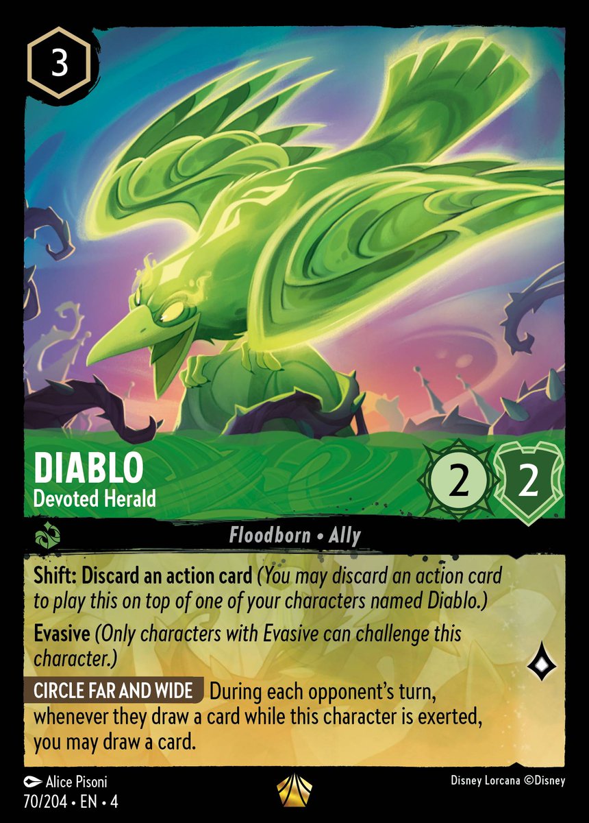 🚨 TOP PRICE GAIN PAST 24H 🚨
[Nonfoil - Legendary]

Diablo - Devoted Herald 
$34.05 → $34.85 ($0.80 / 2.35% increase🟢)

👀 Check TCGPlayer: b4m.boo/100765 👀

#Lorcana #Disney #DisneyLorcana #TCG