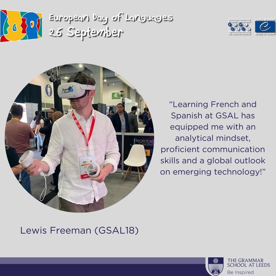 As part of European Day of Languages, we caught up with Aadarsh Nemana (GSAL19) and Lewis Freeman (GSAL18) who studied languages at A-level to see how they use their studies now. It was great to catch up! Let us know how you use languages now.  #BeInspired #InspiredLinguists