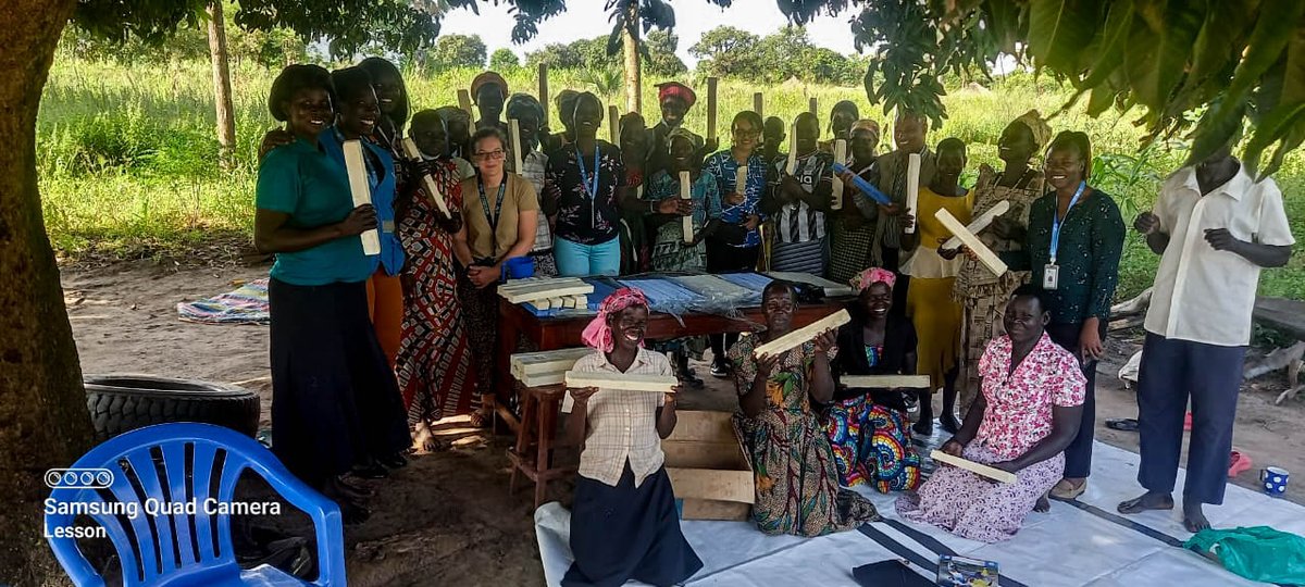 LWF_Uganda's tweet photo. Kick ber IGA/VSLA group in Palabek proudly showcase their bar soap production process to the monitoring team from @BROT_furdiewelt,
@UNOPS and LWF. Empowering communities through sustainable livelihoods! #CommunityEmpowerment #SustainableLivelihoods #LWFAt45 
@EU_Partnerships https://t.co/DVrvrwDbUw