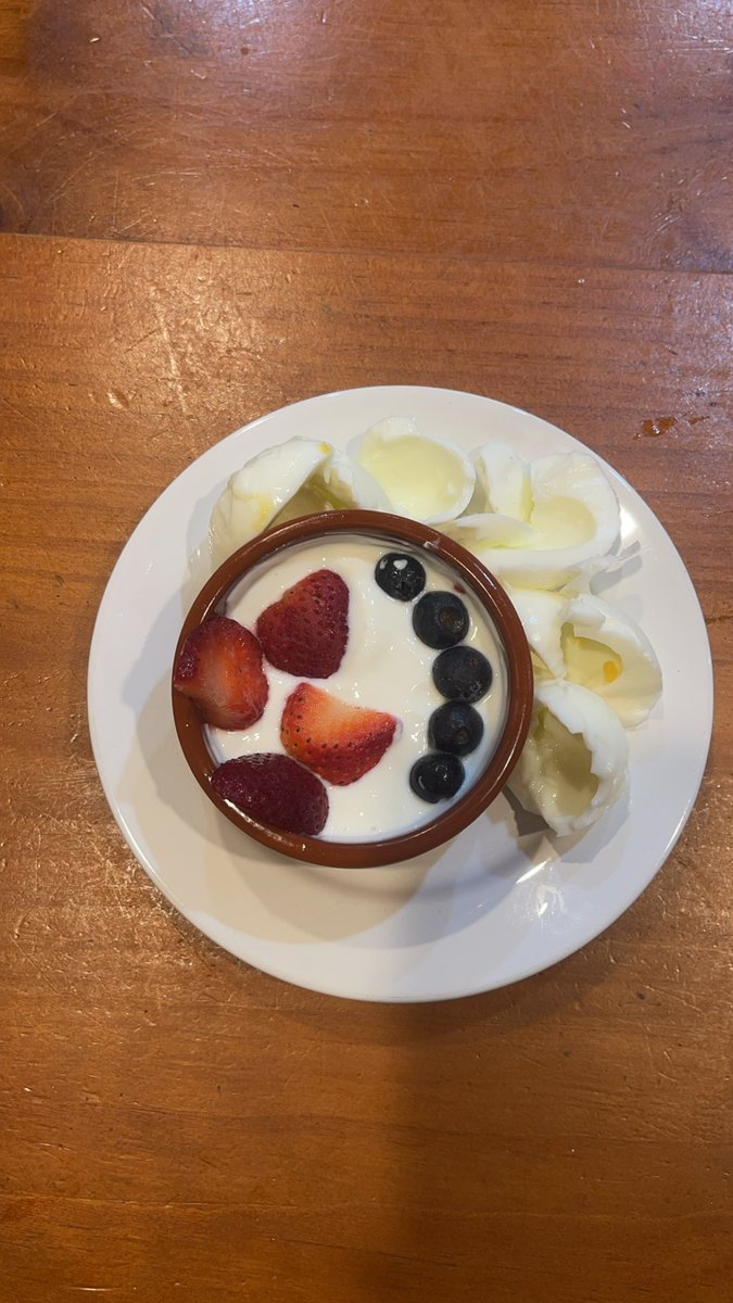 Wompwompbixtch's tweet image. Brunch today 🫐 no egg yolks from here on out