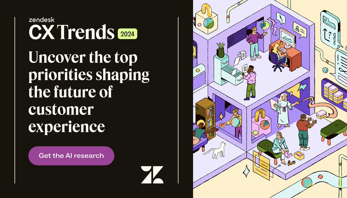 santos_andre's tweet photo. 70% of customer experience leaders predict wait times will disappear by 2027. 📞 👀 

Learn what else the future has in hold with @Zendesk's free AI #CXTrends report: https://t.co/6kn101B5FD https://t.co/dLQwaHUXtl https://t.co/0VksKWtoSN
