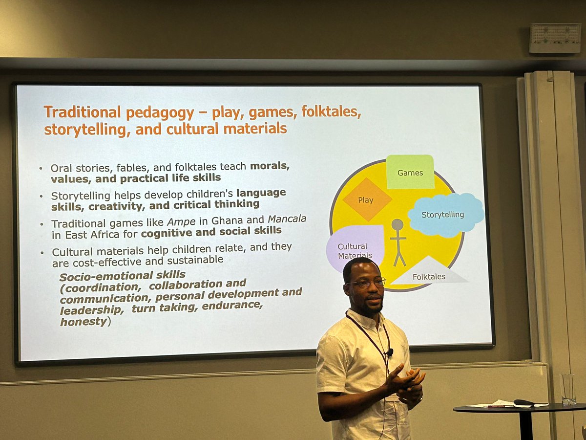 REALCentre Cambridge (@real_centre) on Twitter photo Inspiring to hear our colleague <a href="/Hawkins_Daniel9/">Daniel-Hawkins Idd 🆔®️</a> at #WWHGlobalEd24. When looking for interventions that work to improve early childhood education #ECD, ‘what works’ should be culturally & contextually relevant & promote use of local materials & tools /1
<a href="/WWHGlobalEd/">What Works Hub for Global Education</a> <a href="/ESSA_Africa/">ESSA</a> Inspiring to hear our colleague <a href="/Hawkins_Daniel9/">Daniel-Hawkins Idd 🆔®️</a> at #WWHGlobalEd24. When looking for interventions that work to improve early childhood education #ECD, ‘what works’ should be culturally & contextually relevant & promote use of local materials & tools /1
<a href="/WWHGlobalEd/">What Works Hub for Global Education</a> <a href="/ESSA_Africa/">ESSA</a>