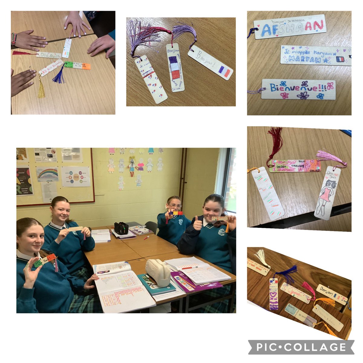 mstweldon's tweet photo. Bookmark making in First Year Gaeilge and French today @stpaulsg for #EuropeanDayOfLanguages https://t.co/4gWdyIbdSq