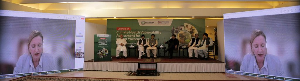 E4HProgramme's tweet image. The #Climate #Health Vulnerability Assessment (#CHVA) report guides to protect the health of vulnerable populations in KP, including elderly, persons with disabilities, women, and children - British High Commission Development Director, Ms. Jo Moir at the launch of CHVA for #KP