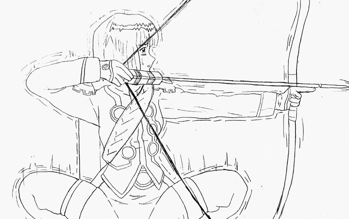 花火とマミ描いた 