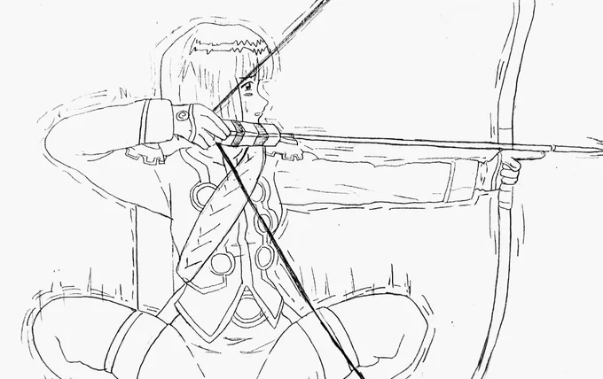 花火とマミ描いた 