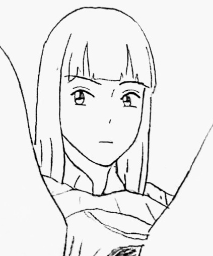 花火とマミ描いた 