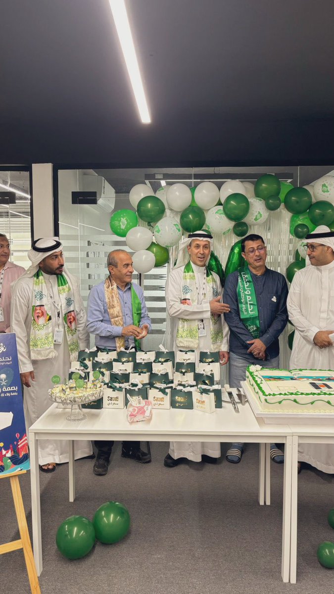 ahdaf_holding's tweet photo. حفل #شركة_أهداف القابضة بمناسبة  #اليوم_الوطني_السعودي_94 عاماً من المجد والرخاء والأمن والأمان، دمت يا وطني متفردًا بالحُب والعطاء🇸🇦
#نحلم_ونحقق https://t.co/w9qfqRdP7o