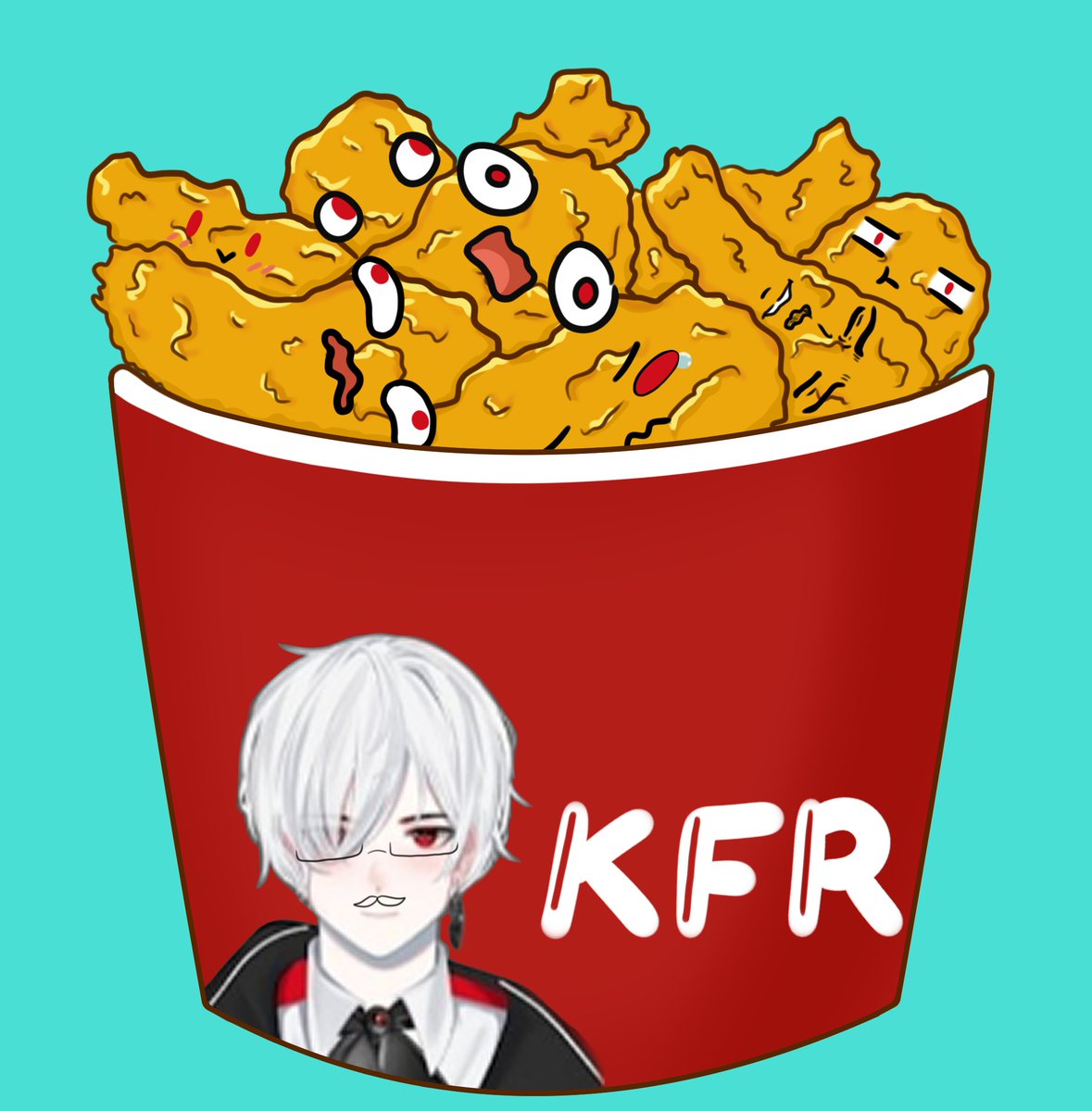 raverness's tweet photo. @Lucian_TheDemon Bro why have you stolen my kfr chicken? Give it back! https://t.co/xkrgC6r2HQ