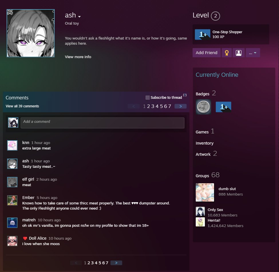 Worst Steam Profiles (@steam_worst) on Twitter photo 