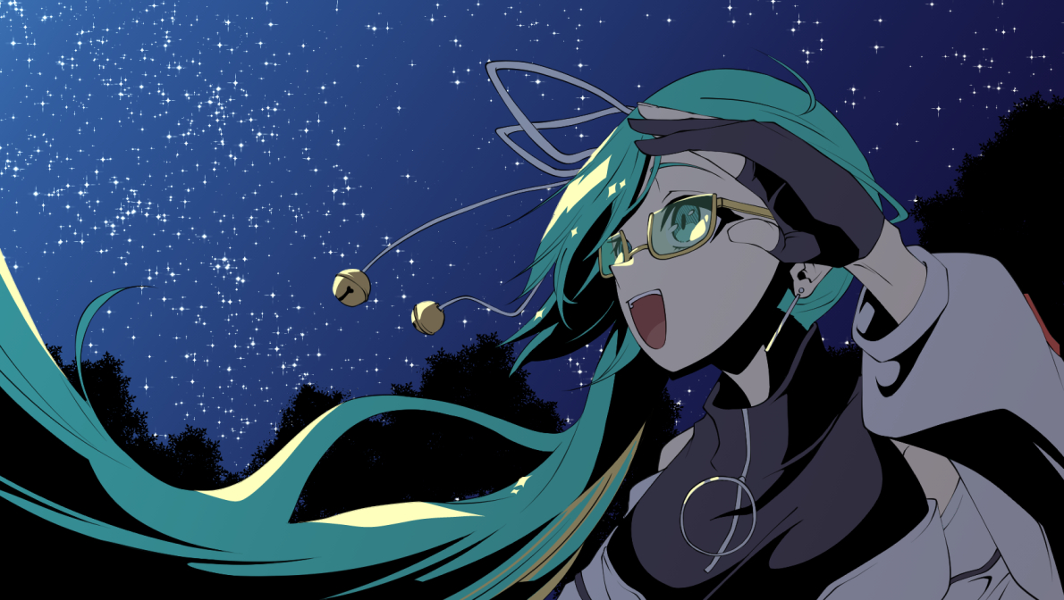 初音ミク 「すずしいnight  #すずあーと 」|相馬ほとりのイラスト