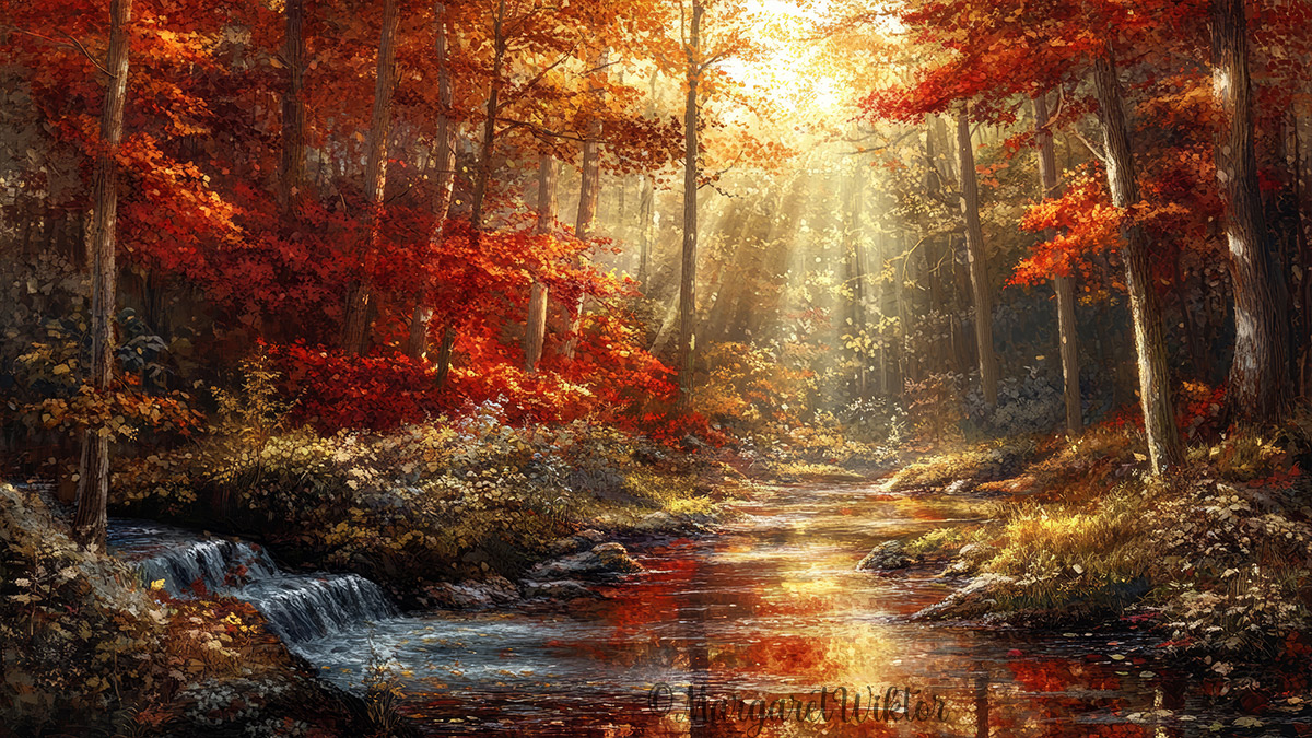 Sparkling Forest 
fineartamerica.com/featured/1-enc…
#VintageArt #AutumnLake #ForestWallArt #NaturePrint #FallDecor #InstantDownload #FallDeco #AIArtworks #AutumnVibes #PrintableArt #SereneLandscapes #NatureDecor #HomeDecor #WallArt