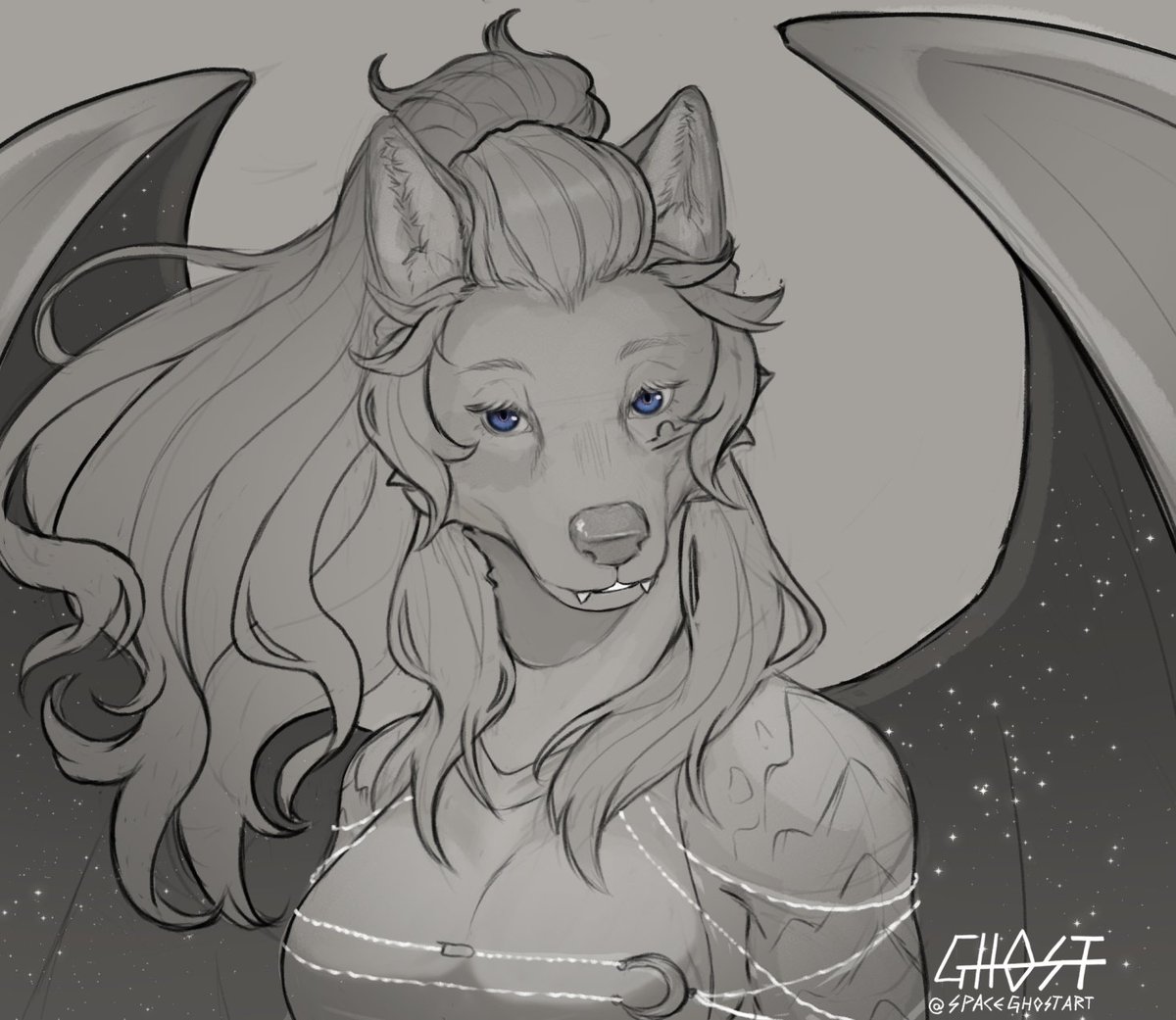 Birthday present sketch for a very dear friend of mine!

#art #furry