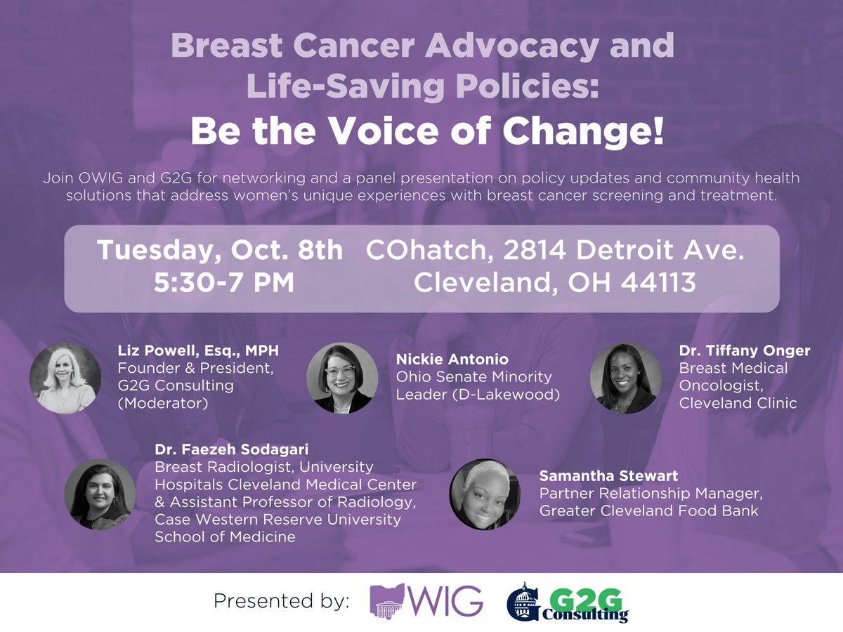 Ohio Women in Government (@ohiowomeningovt) on Twitter photo Please join OWIG and <a href="/G2Gconsulting/">Liz Powell, Esq., MPH - G2G Consulting Founder</a> for this important event to learn more about advocating for your health and to network with women working in and around government in Northeast Ohio. You won't want to miss this! Register here: bit.ly/3Tm8zH2 Please join OWIG and <a href="/G2Gconsulting/">Liz Powell, Esq., MPH - G2G Consulting Founder</a> for this important event to learn more about advocating for your health and to network with women working in and around government in Northeast Ohio. You won't want to miss this! Register here: bit.ly/3Tm8zH2