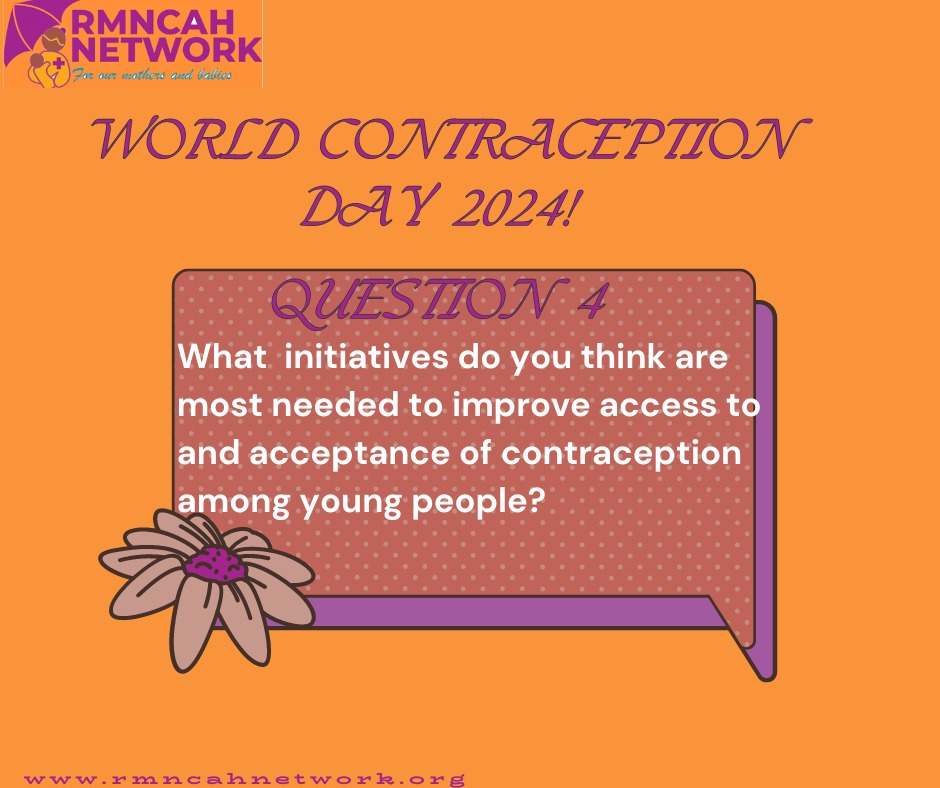 And Finally,  what initiatives do you think are most needed to improve access to, and acceptance of contraception among young people??
#WCD2024 
#FreedomToPlan
#PowerToChoose
#YouthInControl 
#VSP4PHC