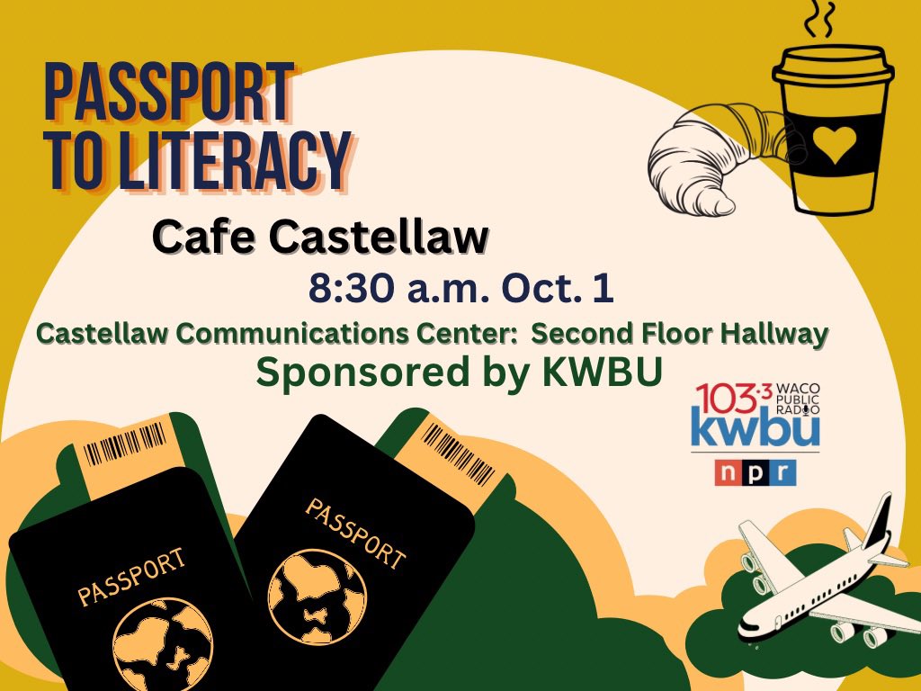 Baylor JPRNM (@baylorjprnm) on Twitter photo Join our department and @kwbu next Tuesday for a special media literacy-themed Cafe Castellaw. 💚💛 #bayloruniversity  #baylorjprnm #kwbu #cafecastellaw Join our department and @kwbu next Tuesday for a special media literacy-themed Cafe Castellaw. 💚💛 #bayloruniversity  #baylorjprnm #kwbu #cafecastellaw