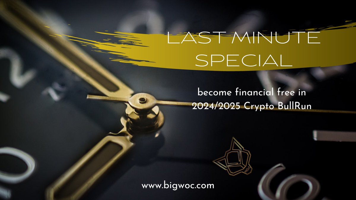 bigwolfofcrypto's tweet photo. BullRun 2024/2025 can you make financial free.

Only 9 slots left.

Buy the course and get 30min of an expert turbo introduction for free.

He will help you to integrate Know-how and the whole BullRun to make the gains of your lifetime.

https://t.co/iZ0CTuaBz2 https://t.co/FqKOTcWyGR