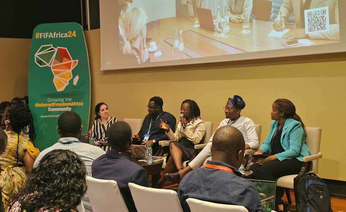 #FIFAfrica24 
A panel session is underway to assess progress relating to various #continental #digitalpolicy initiatives. 

#InternetFreedomAfrica
#DigitalRights
