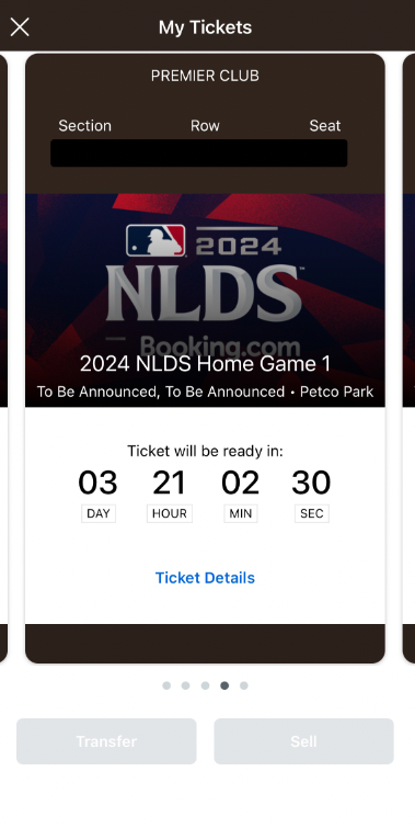 mteeter's tweet photo. @Ticketmaster @Padres Why don't I have barcodes for tickets that I have paid for? This is ridiculous. I should be able to sell or transfer these tickets. https://t.co/W06lxpDAFR