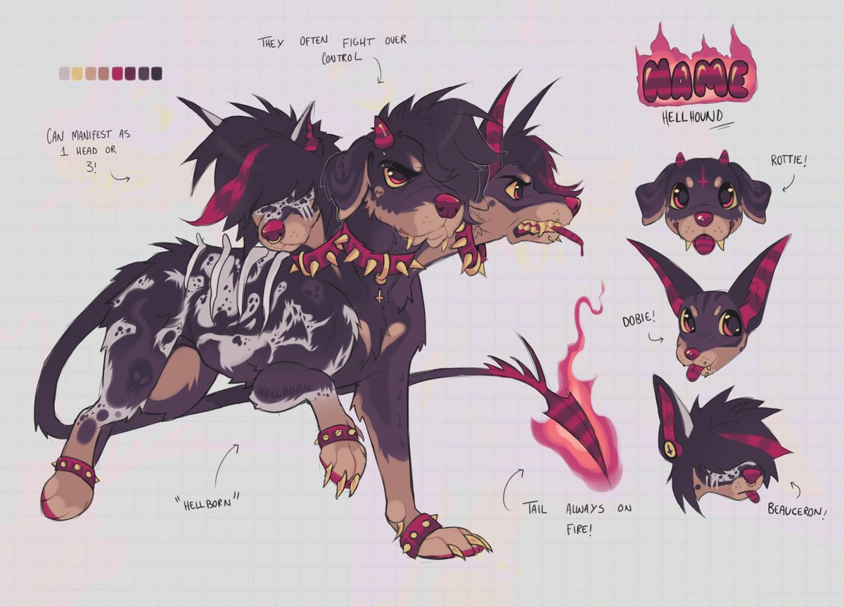 Coyhund's tweet photo. 🎃 Adoptober Day 3 - Hellhound 🎃

Toyhouse deetz in replies! <3 https://t.co/LFwotg1Bt2
