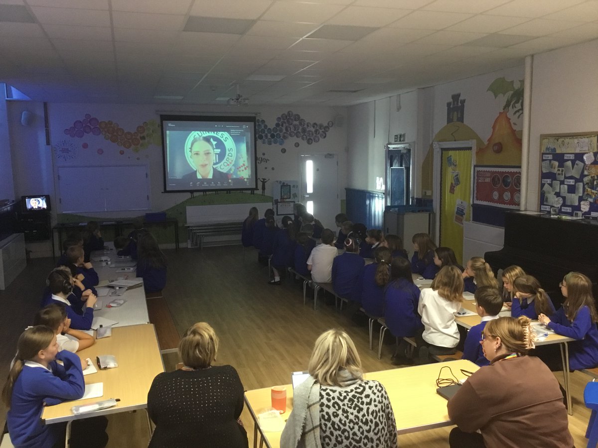 An exciting morning in Year 5 and 6…  attempting  to break a <a href="/GWR/">Guinness World Records</a> world record for Largest Poetry Lesson (multiple venues) with <a href="/lauramucha/">Laura Mucha</a> for <a href="/PoetryDayUK/">National Poetry Day</a>! It was great fun voting to shape the poem, and we can’t wait to see the finished article appearing nationwide  soon!