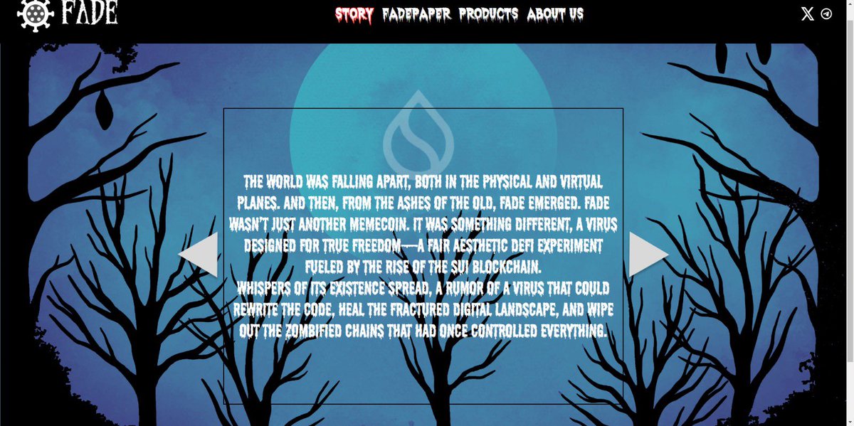FadeOnSui's tweet photo. The world was falling apart, a mysterious force corrupted the virtual economy infecting users….. Then @SuiNetwork Network Arrived with Codename F•A•D•E “Fair Aesthetic DeFi Experiment” Read full story on F•A•D•E website soon 🧟🧪 https://t.co/fOyeUK1Stb