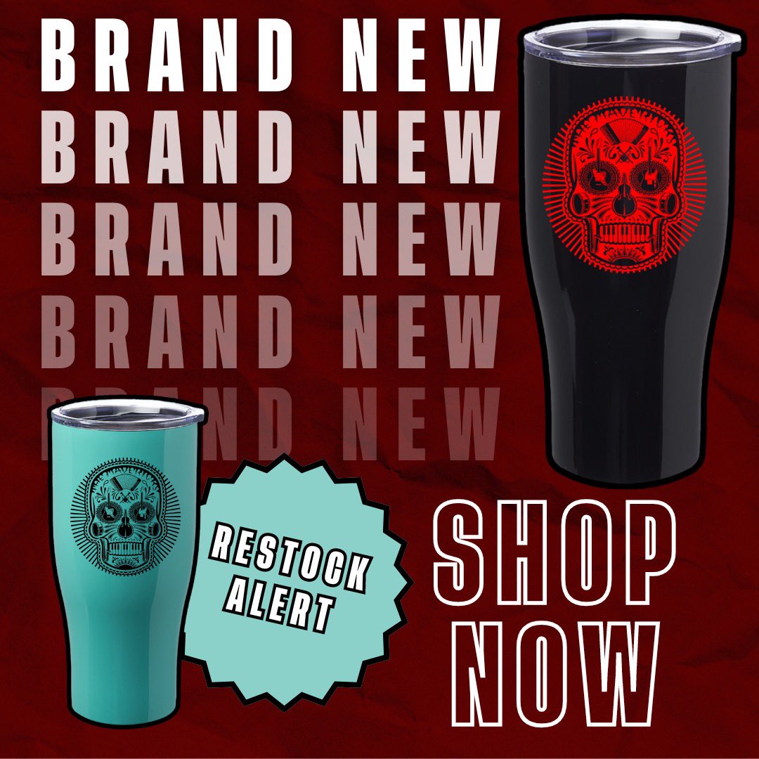 raulmalo01's tweet photo. New Black Skull Tumbler + Teal Restock available in the store now! 💀 

Head to https://t.co/DJTvZzNNQJ now!

#TheMavericks #NewMerchDrop https://t.co/SPyojzJDRR