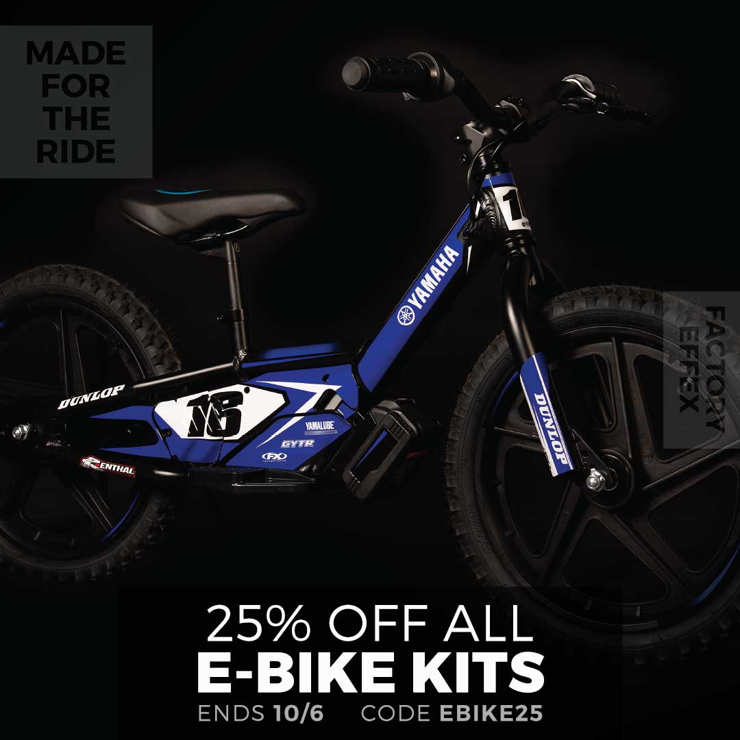 factoryeffex's tweet image. factoryeffex.com/ebike-kits.html
!!! Flash Sale !!!
25% off all #stacyc #rawrr #talaria #surron #stark ebike graphic kits   Ends: 10/6/24   Use code:  EBIKE25
#sale #ebike #factoryeffex #madefortheride