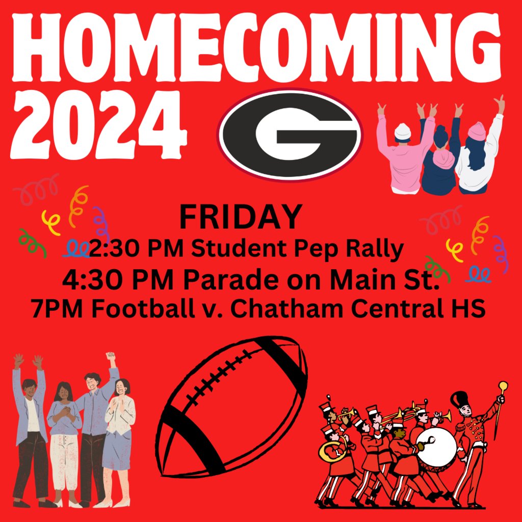 Join us tomorrow for our homecoming celebration.