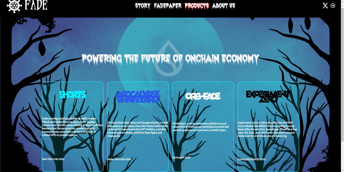 FadeOnSui's tweet photo. •Shorts•Apocalypse Graveyard•ORB4Fade•Experiment Zero•

🏗️ Building a community onchain Economy of utility and reward 

🚨🚨🚨 https://t.co/MjnaJlJg81