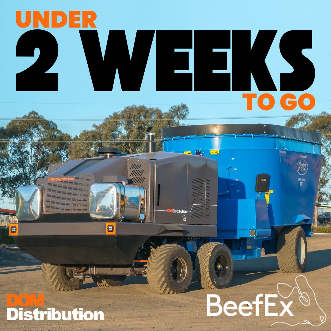 DOM_Dist's tweet image. 🌟 Excitement is building! 🚀 Less than 2 weeks until BeefEx 2024! Visit us at booth #91 to explore our latest automation innovations and see how DOM can transform your operations. Don’t miss our AGV and conveyor in the plaza! Can’t wait to see you there! 😀 #BeefEx2024